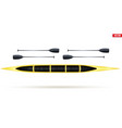 sprint four canoe vector image vector image