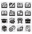 education set vector image vector image
