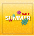 summer sale background with activities vector image