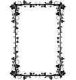 floral frame vector image