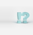 high detailed interrobang vector image