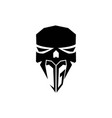 cg initial head skull esport logo vector image vector image