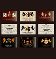 elegant vintage designs set for luxury logos vector image