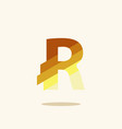 paper cut letter realistic 3d multi layers vector image vector image