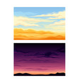 sky scene with clouds drifting across vector image