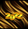 abstract golden wave on a black background new vector image vector image