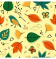 colorful autumn seamless pattern vector image vector image