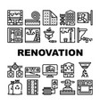 home renovation repair collection icons set vector image vector image