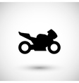 sport motorcycle icon vector image