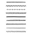 hand drawn dividers vector image