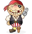 pirate boy costume cartoon character vector image vector image
