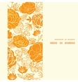 golden art flowers vertical frame seamless vector image vector image