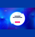 liquid color background design with circle fluid vector image vector image