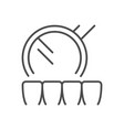 dental checkup line outline icon vector image