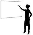 woman teacher vector image vector image