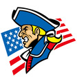 patriot mascot vector image