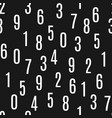 seamless pattern with the numbers vector image