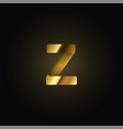 gold paper folded character from a typeset vector image