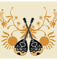 bouzouki composition vector image vector image