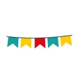 garlands circus isolated icon design vector image