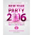 happy new year party poster template vector image