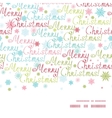 merry christmas text horizontal frame seamless vector image