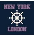 new york london typography t-shirt graphics vector image