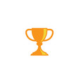 golden trophy cup for winner sports championship vector image