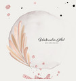 abstract background watercolor leaves with pink vector image