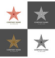 stars of striped ribbons perfect set for your vector image