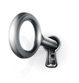 key in keyhole vector image