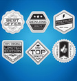 set of vintage labels vector image