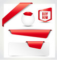 website elements vector image vector image