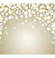 christmas background abstract golden defocused vector image