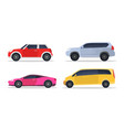 city cars set vector image