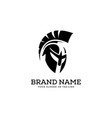 creative logo design concept warrior template vector image