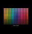 color chart designer tool texture pattern palette vector image vector image