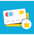 credit card protection concept icon vector image vector image