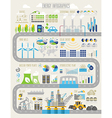 energy and ecology infographic set vector image vector image