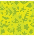 hand drawn doodle plants pattern vector image