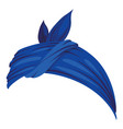 retro headband cartoon women bandana hairstyle vector image vector image