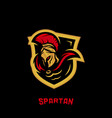 spartan logo template modern logo esport team vector image vector image