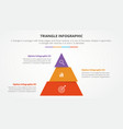 infographic triangle concept for slide vector image vector image