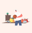 man buying basketball ball on garage sale male vector image vector image