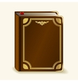 leather book vector image