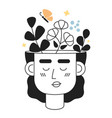 positive mindset monochrome concept spot vector image