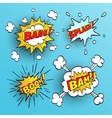set of comic sound effects vector image
