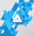 triangular composition of abstract graphics vector image