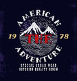 american adventureprint design vector image vector image