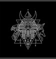 gods egypt geometry line style vector image